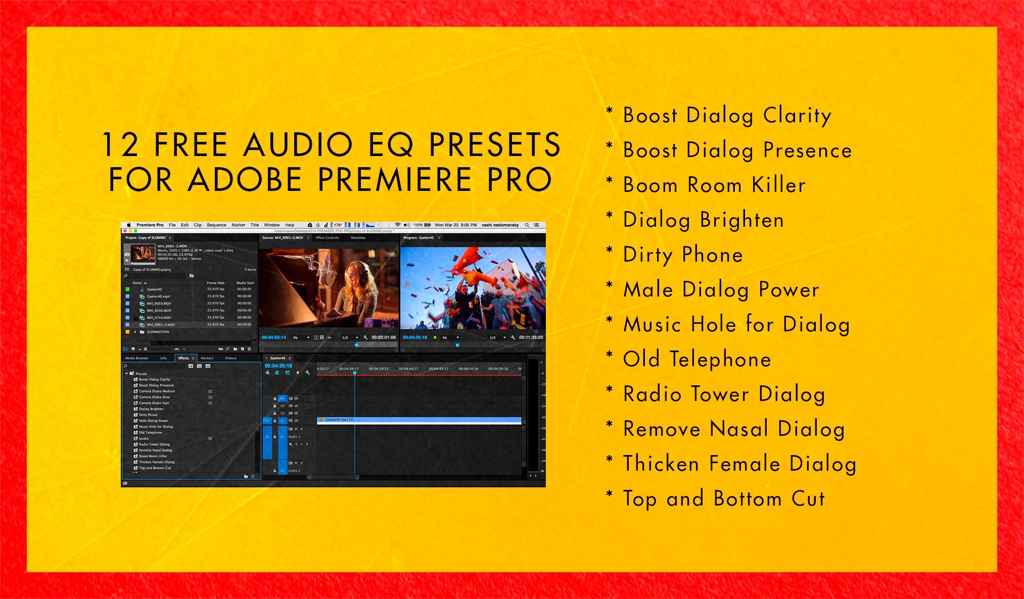 Free Presets For Adobe Premiere
